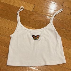 White Butterfly Tank